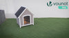 VOUNOT Dog House Outdoor Durable Pet Shelter, 72x65x83cm, Grey