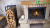 VOUNOT Firewood Log Rack, Retractable Metal Log Store Holder for Outdoor or Indoor, Black