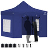 VOUNOT 3x3m Heavy Duty Gazebo with 4 Sides, Pop up Gazebo Fully Waterproof Party Tent with Roller Bag and Leg Weights, Blue