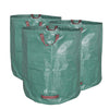 VOUNOT 272L Large Garden Waste Bags with Handles, Green, 3pcs.
