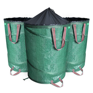VOUNOT 3X Garden Bags Pop-up 100L with Handles, Reusable Garden Waste Sacks - VOUNOTUK