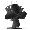 VOUNOT 4 Blade Log Burner Fan Stove Fan for Wood Burning, Eco Heat Powered Fireplace Fan