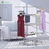 VOUNOT Large 3 Tier Clothes Airer, Laundry Drying Rack Foldable Stainless Steel Clothes Horse.