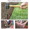 VOUNOT Plastic Garden Edging, Flexible Lawn Edging with Pegs, Brown 20m - VOUNOTUK