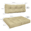 VOUNOT Set of 2 Euro Pallet Cushions Sets for Outdoor or Indoor, Beige
