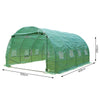 VOUNOT 4x3x2m 12m² Polytunnel Greenhouse Gardening Walk In Tent.