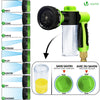 VOUNOT Flexible Garden Hose 50FT, 8 Modes with Soap Dispenser Black - VOUNOTUK