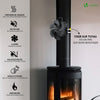 VOUNOT 6 Blade Stove Fan Wood Burning Gas Mini Stove Fan Include Thermometer
