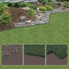 VOUNOT Plastic Garden Edging, Flexible Lawn Edging with Pegs, Green 20m.