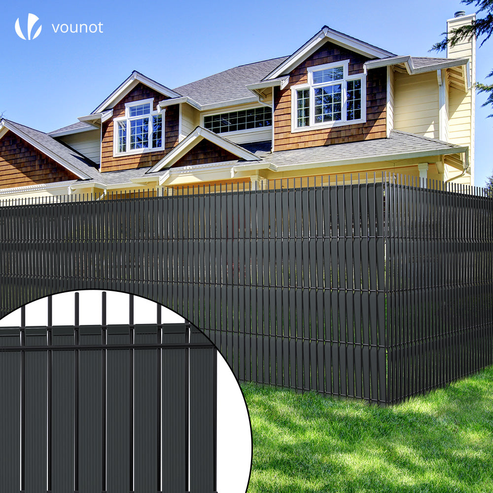VOUNOT PVC Privacy Strips Garden Privacy Fence Screen 150m x 4.7cm with ...