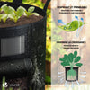 VOUNOT 3 Pack Plant Grow Bags 43L, Vegetable Growing Containers with Handles, Plant labels