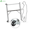VOUNOT 3 in 1 Aluminium Scaffold Ladder with Work Platform, Multi-purpose Mobile Scaffolding with Wheels Tool Holder.