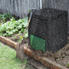 VOUNOT Compost Bin Garden, Plastic Composters Outdoor, Black, 300L.