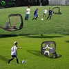 VOUNOT Set of 2 Pop Up Football Goals for Kids, 2 in 1 Mini Football Target Net.