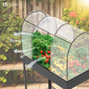 VOUNOT Raised Garden Bed, Mobile Metal Planter with Wheels and Bottom Shelf for Vegetables, Plants and Flowers - VOUNOTUK