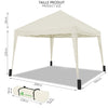 VOUNOT 3x3m Pop Up Gazebo with 4 Leg Weight Bags, Folding Party Tent for Garden Outdoor, White.