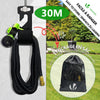 VOUNOT Flexible Garden Hose 100FT, 8 Modes with Soap Dispenser Black