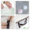 VOUNOT Vacuum Storage Bags for Clothes, Duvets, Pillows, Blankets, Set of 5 Underbed Storage Bags.