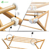 VOUNOT 3-Tier Indoor Airer Clothes Dryer, Wooden Style Clothes Horse, 7m of Drying Space