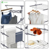 VOUNOT Clothes Drying Rack, Rolling 4-Tier Laundry Hanger - VOUNOTUK