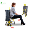 VOUNOT 6 Wheels Stair Climbing Shopping Trolley, with Seat and 35L Insulated Bag.