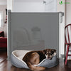 VOUNOT Retractable Stair Gate for Baby, Mesh Dog Gate, Extend Up to 180cm Wide, Fabric Safety Door Gate, Grey