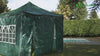 VOUNOT 3x3m Heavy Duty Gazebo with 4 Sides, Pop up Gazebo Fully Waterproof Party Tent with Roller Bag and Leg Weights, Green