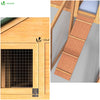 VOUNOT Chicken Coop and Run, Wooden Hen House with Nest Box 210 x 85 x 48cm.
