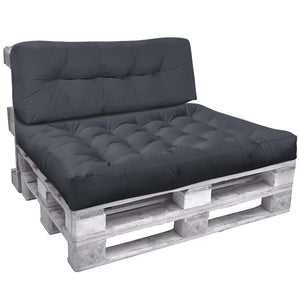 VOUNOT Euro Pallet Cushions Set for Outdoor or Indoor, Grey.