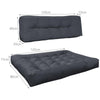 VOUNOT Euro Pallet Cushions Set for Outdoor or Indoor, Grey.