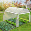 VOUNOT Polytunnel Greenhouse Gardening Walk In Grow House with Roll-up Side Walls,  3x3x2m 9m², White - VOUNOTUK