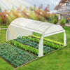 VOUNOT Polytunnel Greenhouse Gardening Walk In Grow House with Roll-up Side Walls,  4x3x2m 12m², White - VOUNOTUK