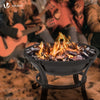 VOUNOT Fire Pit for Garden Patio Heater Charcoal Log Wood Burner Fire Bowl ⌀55cm