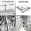 VOUNOT Polytunnel Greenhouse Gardening Walk In Grow House with Roll-up Side Walls,  4x3x2m 12m², White - VOUNOTUK