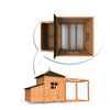 VOUNOT Chicken Coop and Run, Wooden Hen House with Nest Box 190 x 100 x 55cm.