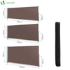 VOUNOT 1.6 x 3 m Side Awning Retractable, Privacy Screen for Patio, Garden, Balcony, Terrace, Brown.