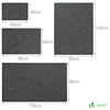 VOUNOT Dirt Trapper Front Door Mat for Indoor Outdoor, Grey-Black, 90x150cm.