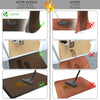 VOUNOT Dirt Trapper Front Door Mat for Indoor Outdoor, Brown-Black, 90x120cm.