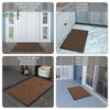 VOUNOT Dirt Trapper Front Door Mat for Indoor Outdoor, Brown-Black, 60x90cm.