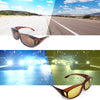 VOUNOT Anti Glare Glasses for Night and Day Driving, Set of 2, Amber frame.