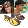 VOUNOT Anti Glare Glasses for Night and Day Driving, Set of 2, Amber frame.