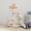 VOUNOT Cat Tree Tower, Cat Condo with Sisal Scratching Post, Beige, L.