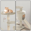 VOUNOT Cat Tree Tower, Cat Condo with Sisal Scratching Post, Beige, L.