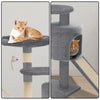 VOUNOT Cat Tree Tower, Cat Condo with Sisal Scratching Post, Grey, L.