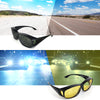 VOUNOT Anti Glare Glasses for Night and Day Driving, Set of 2, Black frame.