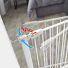 VOUNOT Stair Gates for Baby, Pressure Fit Safety Gate, Auto Close, White 76-108 cm.