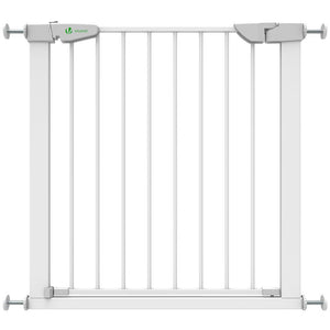 VOUNOT Stair Gates for Baby, Pressure Fit Safety Gate, Auto Close, White, 76-84 cm.