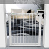VOUNOT Stair Gates, Pressure Fit Safety Gate, White 75-96 cm