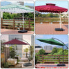VOUNOT Umbrella Base Stand for Cantilever and Banana Parasol, 60L/100kg.