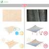 VOUNOT HDPE Sun Shade Sail Rectangle with Fixing Kits, 3x2.5m, Ivory.